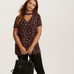 Torrid Cutout Star Blouse NWOT